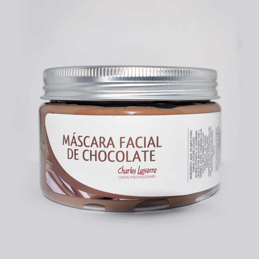 Máscara facial de chocolate