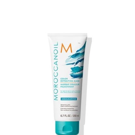 Máscara con Color Aguamarina Moroccanoil 200 ml para rubios claros