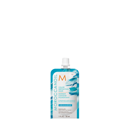 Máscara con Color Aguamarina Moroccanoil 200 ml para rubios claros
