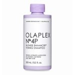 Olaplex N°4P Blonde Enhancer Shampoo – Shampoo matizador violeta para cabello rubio y decolorado
