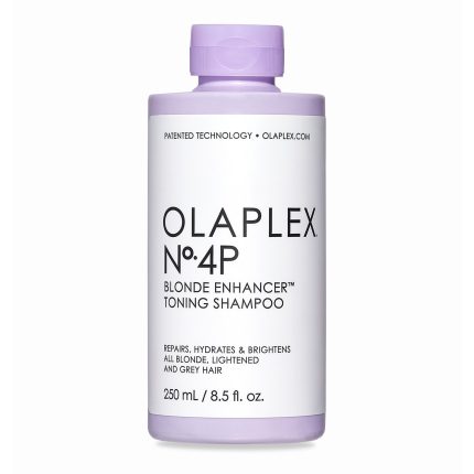 Olaplex N°4P Blonde Enhancer Shampoo – Shampoo matizador violeta para cabello rubio y decolorado
