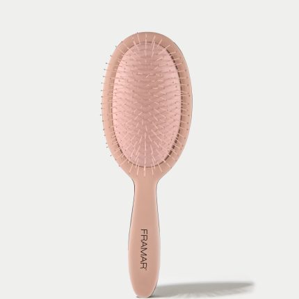 Cepillo desenredante Framar Champagne Mami con cerdas flexibles – herramienta profesional para estilistas