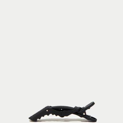 Set de 4 pinzas Framar negras antideslizantes – clips profesionales para estilistas