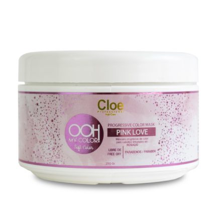 Mascarilla color Pink Love para mantener cabello rosado – Cloe Professional