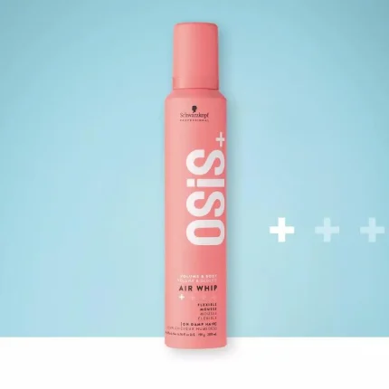 Espuma fijación flexible OSiS+ Air Whip 200 ml Schwarzkopf Professional