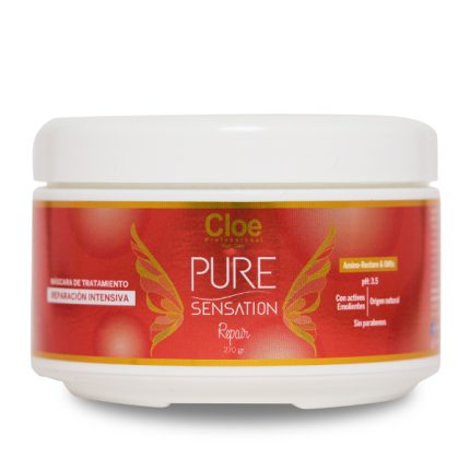 Mascarilla Pure Sensation Repair de Cloe Professional para reparación capilar intensiva